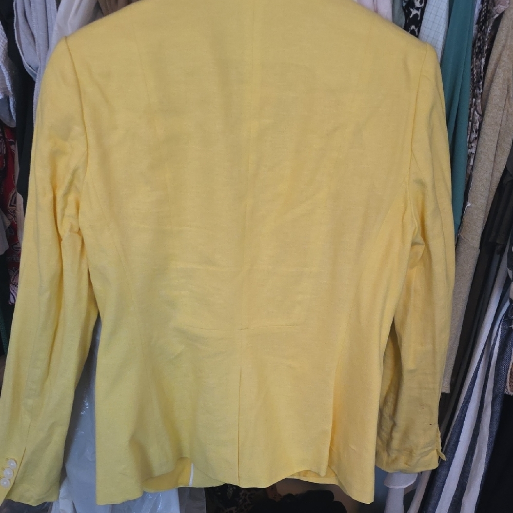 Banana Republic Vibrant Yellow Blazer - Picture 3 of 3